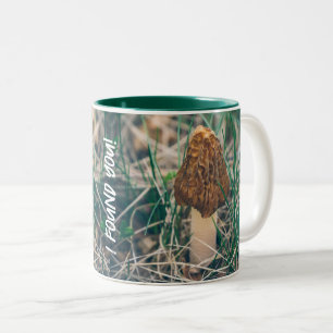 Spring Morel Mushroom Two-Tone Coffee Mug