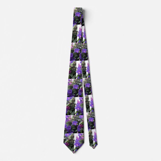 Spring Morning Glories in Blue Tie (Front)