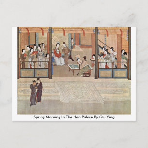 Spring Morning In The Han Palace By Qiu Ying Postcard