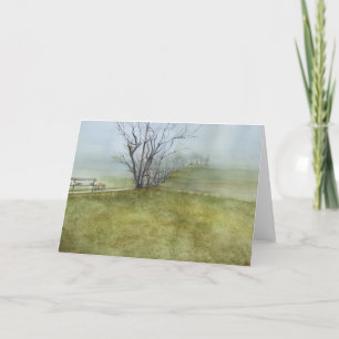 Spring Morning on South Drive, Pine Lake Card