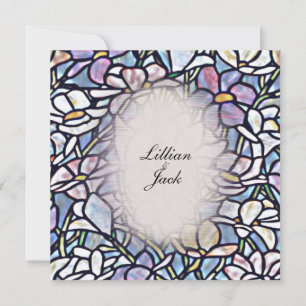 Spring Mosaic Floral Tiles Wedding Invitation