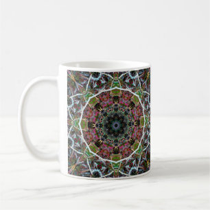 Spring Moss Mandala Mug with Quote