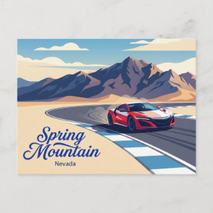 Spring Mountain Motor Resort USA Postcard