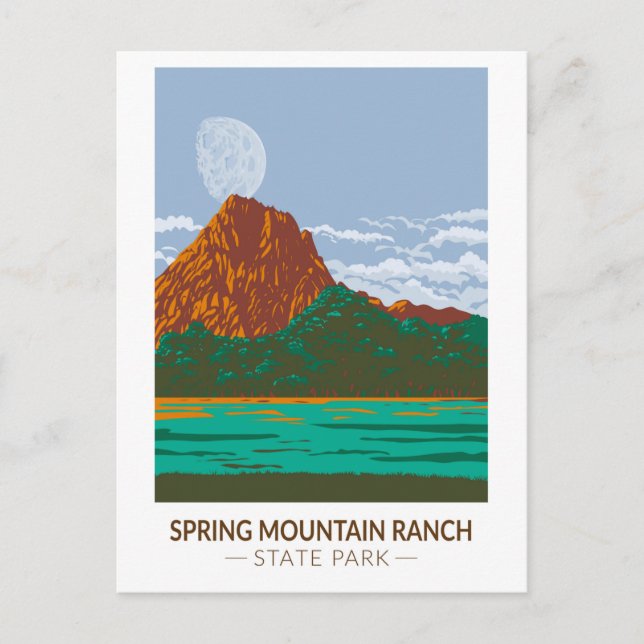 Spring Mountain Ranch State Park Nevada Vintage Postcard (Front)