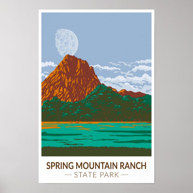 Spring Mountain Ranch State Park Nevada Vintage  Poster (Front)