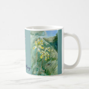 Spring mug with Cowslips Primula veris