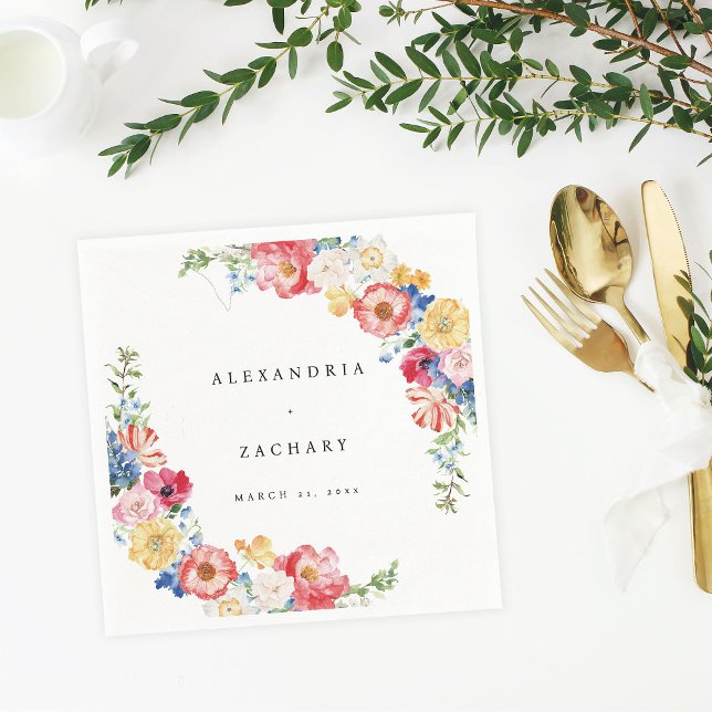 Spring Multi Colour Florals Napkins (Creator Uploaded)