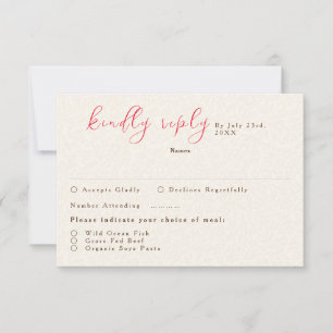 Spring Mustard Yellow Purple Meadow Flower Wedding RSVP Card