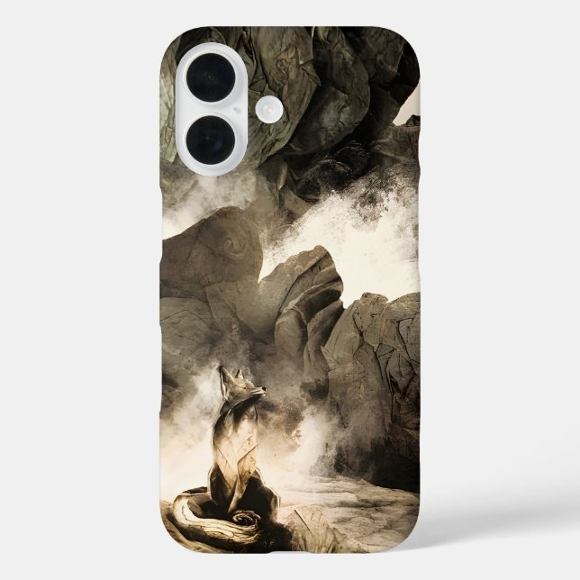 Spring Mystic Fox Misty Mountain Minimalist Zen Case-Mate iPhone Case (Back)