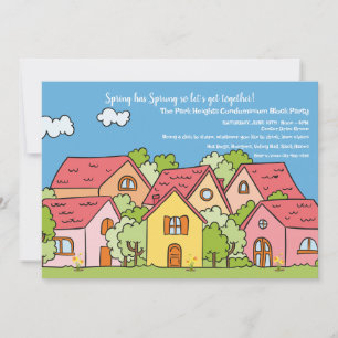 Spring Neighbourhood Block Party Invitation
