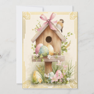 Spring Nest – Easter Birdhouse Delight Card