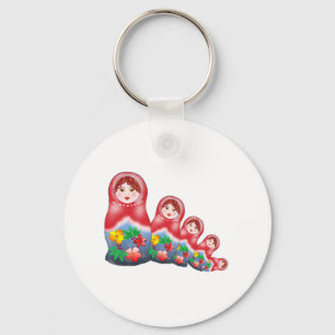 Spring Nesting Dolls Key Ring