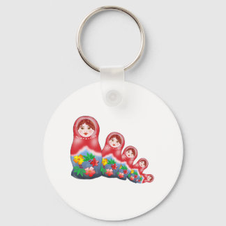 Spring Nesting Dolls Key Ring