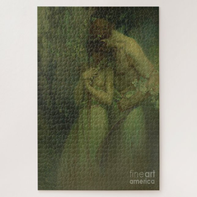 Spring Night by Alphonse Mucha Jigsaw Puzzle (Vertical)