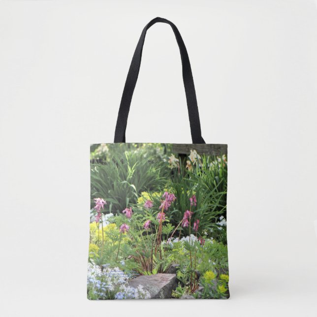 Spring Northside Cottage Rock Garden Tote Bag (Front)