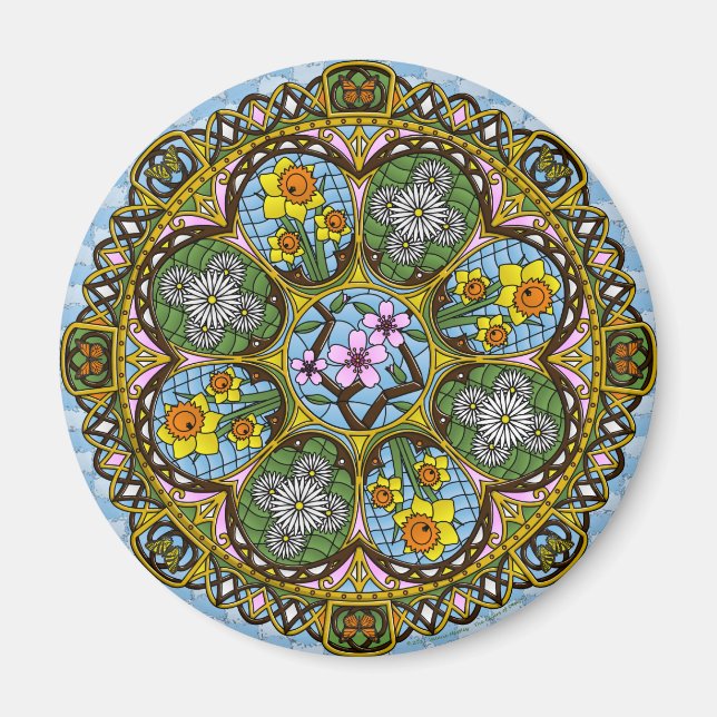 Spring Nouveau Magnet (Front)