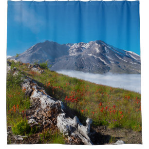 Spring on Mt. St. Helens Shower Curtain
