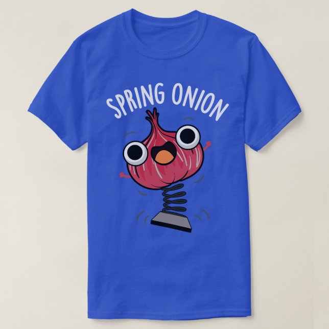 Spring Onion Funny Veggie Puns T-Shirt (Design Front)