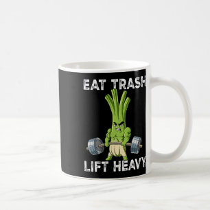 Spring Onion Gym Weight Training Eat Trash Lift He Coffee Mug