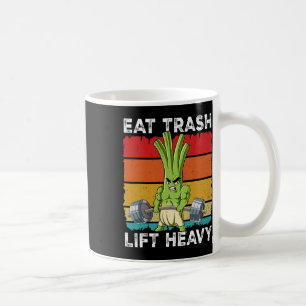 Spring Onion Gym Weight Training Eat Trash Lift He Coffee Mug