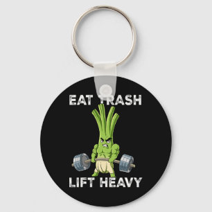 Spring Onion Gym Weight Training Eat Trash Lift He Key Ring