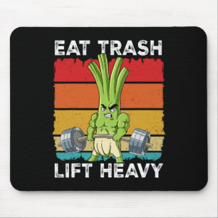 Spring Onion Gym Weight Training Eat Trash Lift He Mouse Pad