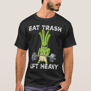 Spring Onion Gym Weight Training Eat Trash Lift He T-Shirt