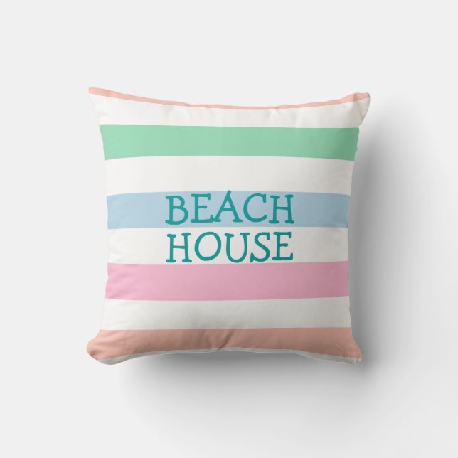 Spring or Summer Beach House Cushion (Front)