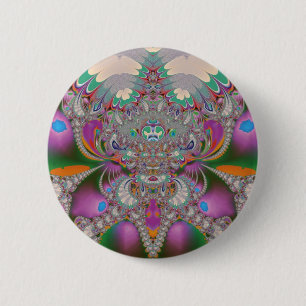 Spring Owl 6 Cm Round Badge