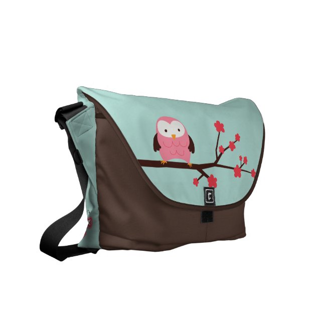Spring Owl Custom Messenger Bag (Front Left)