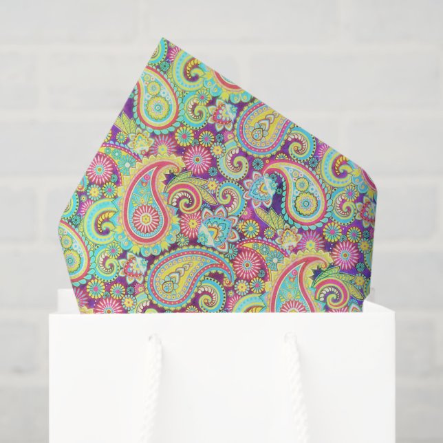Spring paisley tissue paper (Gift Bag)