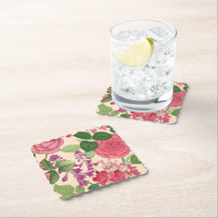 spring paper coaster