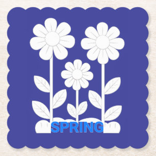 Spring paper coaster