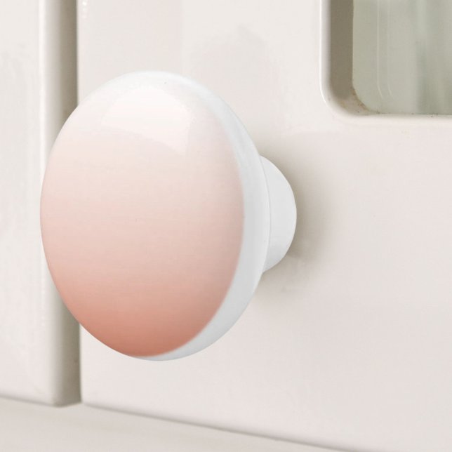 spring pastel colour blush peach ombre dusty pink ceramic knob (spring pastel color blush peach ombre dusty pink ceramic knob)