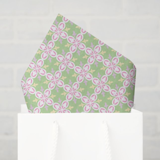 Spring Pastel Colour Patterns Easter Sweet Tissue Paper (Gift Bag)