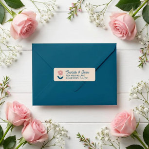 Spring Pastel Petals Return Address Label