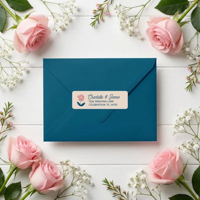 Spring Pastel Petals Return Address Label (Creator Uploaded)