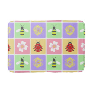 Spring Patches Bath Mat