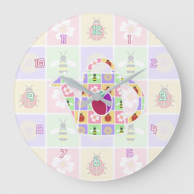 Spring Patches Clock (Front)
