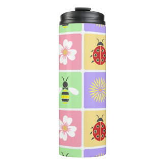 Spring Patches Thermal Tumbler