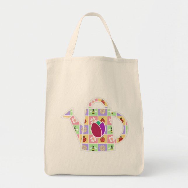 Spring Patches Tote Bag (Front)