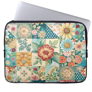 Spring Patchwork Laptop Sleeve