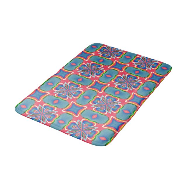 Spring Pattern Bath Mat (Angled)