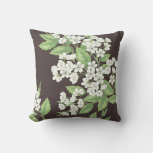 Spring pattern, green branches seamless. cushion