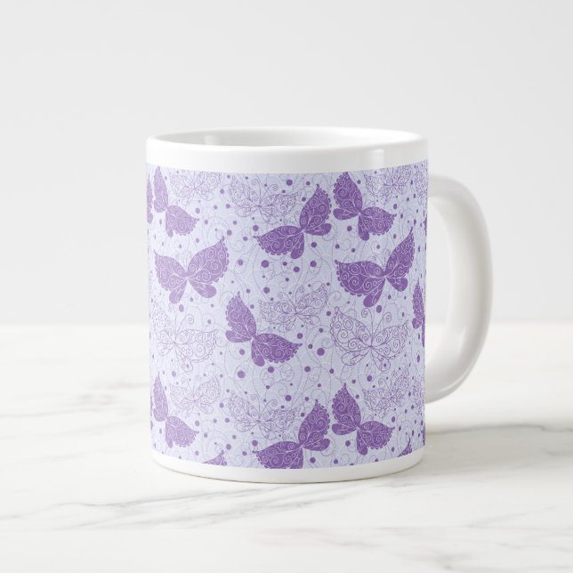 Spring Pattern Large Coffee Mug (Front Right)