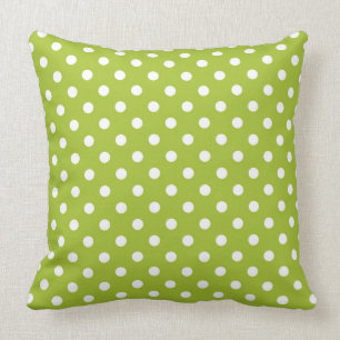 Spring pattern with white polka dots cushion