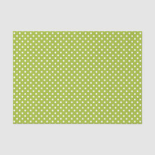 Spring pattern with white polka dots tissue paper