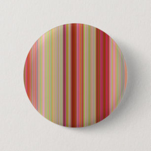 Spring Peachy Stripes 6 Cm Round Badge