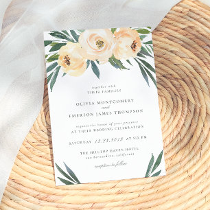 Spring Peony Wedding Invitation