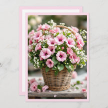 Spring Petunias in Pink Personalise Party